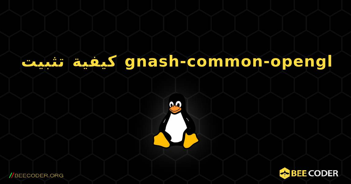 كيفية تثبيت gnash-common-opengl . Linux
