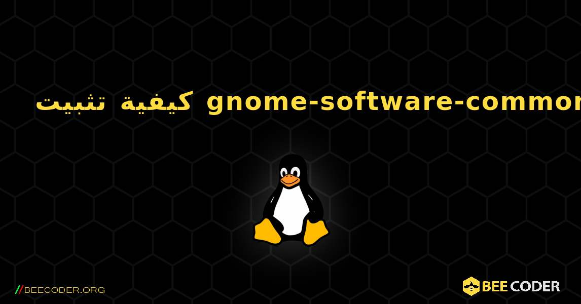 كيفية تثبيت gnome-software-common . Linux
