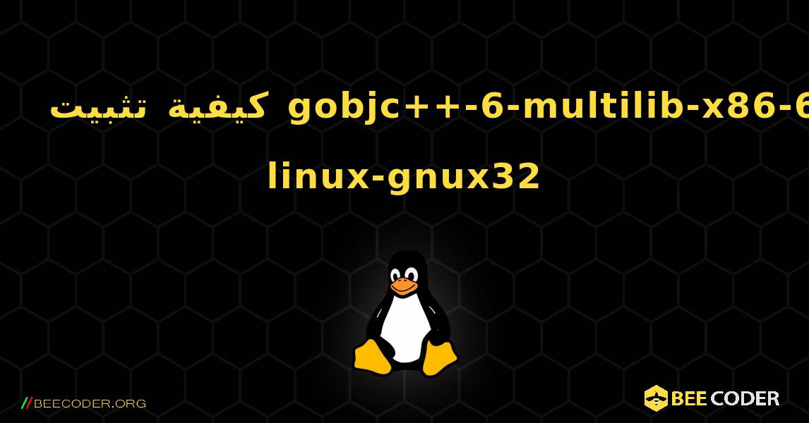 كيفية تثبيت gobjc++-6-multilib-x86-64-linux-gnux32 . Linux