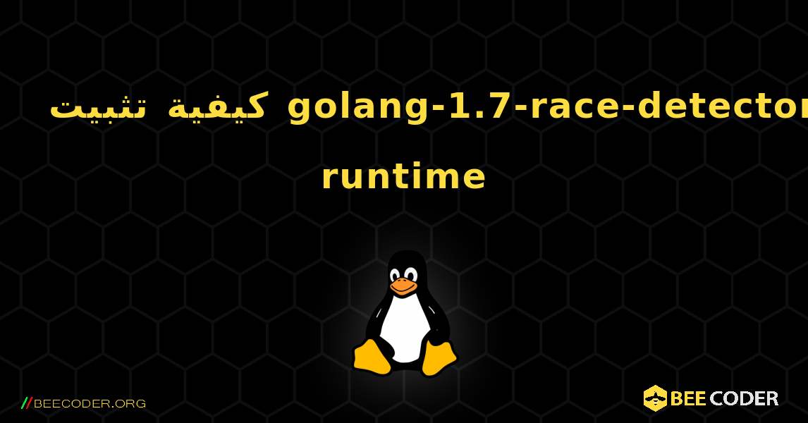 كيفية تثبيت golang-1.7-race-detector-runtime . Linux