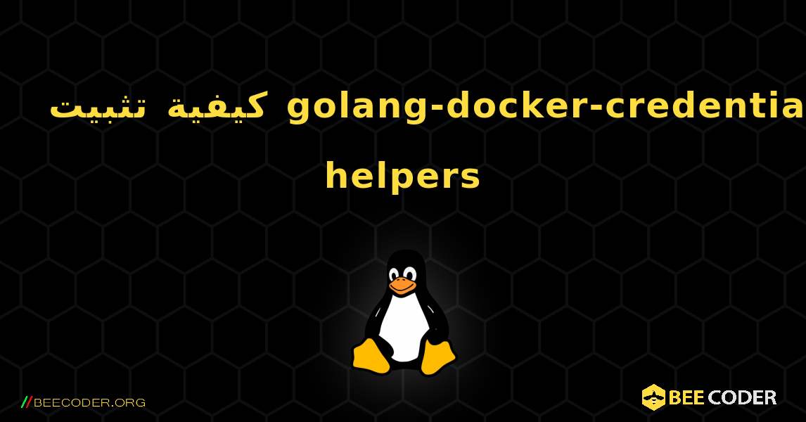 كيفية تثبيت golang-docker-credential-helpers . Linux