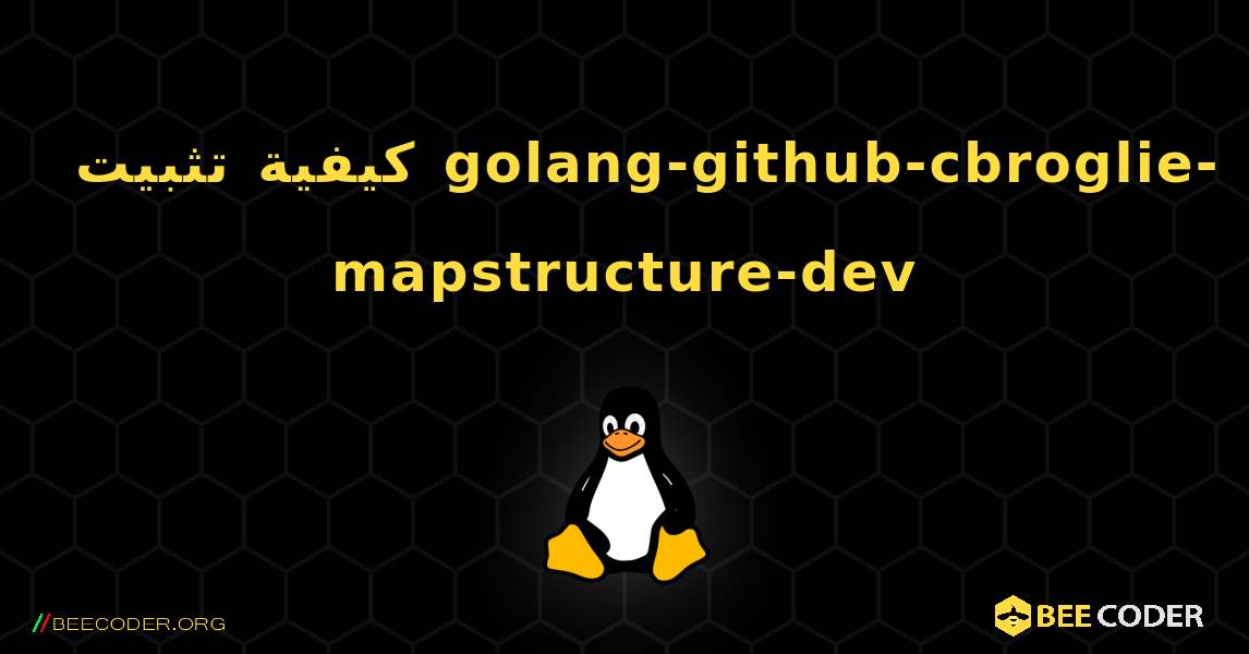 كيفية تثبيت golang-github-cbroglie-mapstructure-dev . Linux