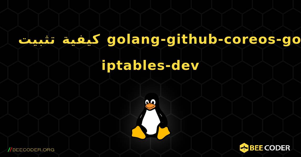 كيفية تثبيت golang-github-coreos-go-iptables-dev . Linux