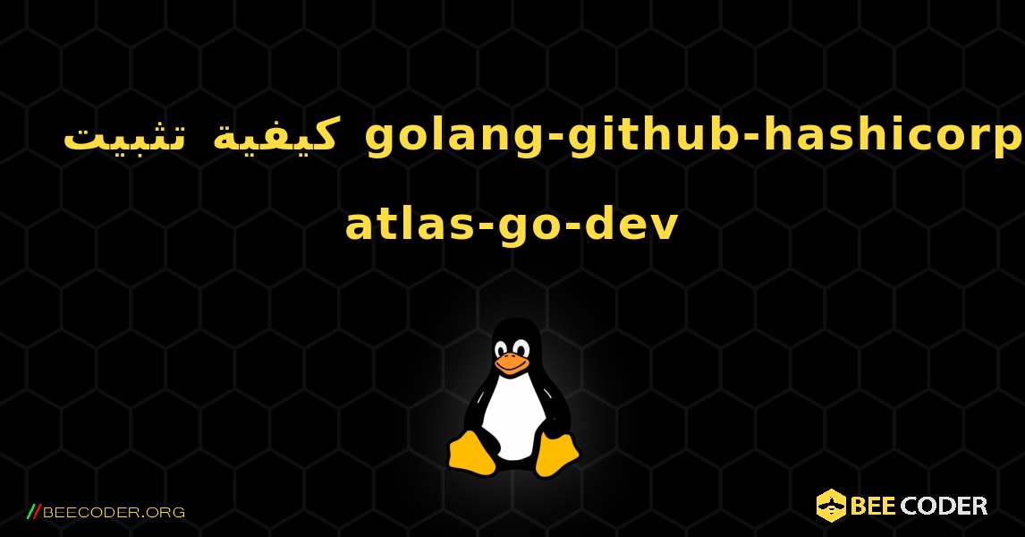 كيفية تثبيت golang-github-hashicorp-atlas-go-dev . Linux