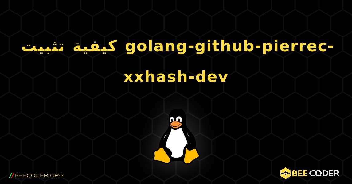 كيفية تثبيت golang-github-pierrec-xxhash-dev . Linux
