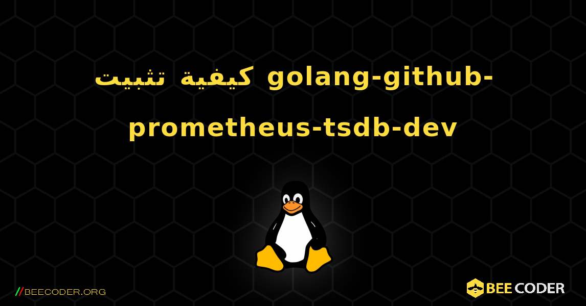 كيفية تثبيت golang-github-prometheus-tsdb-dev . Linux