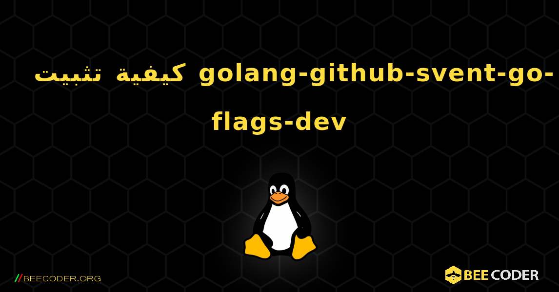 كيفية تثبيت golang-github-svent-go-flags-dev . Linux