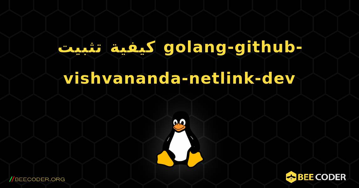 كيفية تثبيت golang-github-vishvananda-netlink-dev . Linux