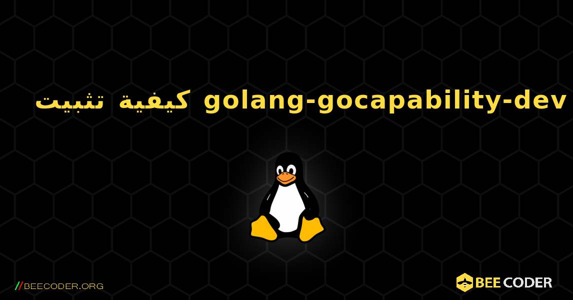 كيفية تثبيت golang-gocapability-dev . Linux