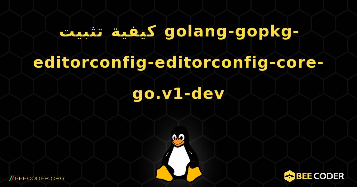 كيفية تثبيت golang-gopkg-editorconfig-editorconfig-core-go.v1-dev . Linux