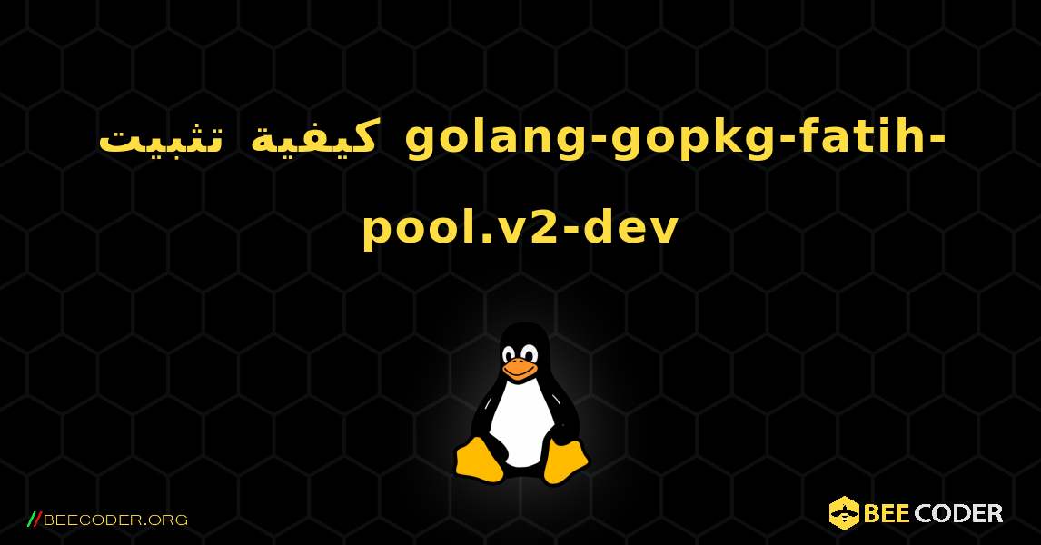 كيفية تثبيت golang-gopkg-fatih-pool.v2-dev . Linux