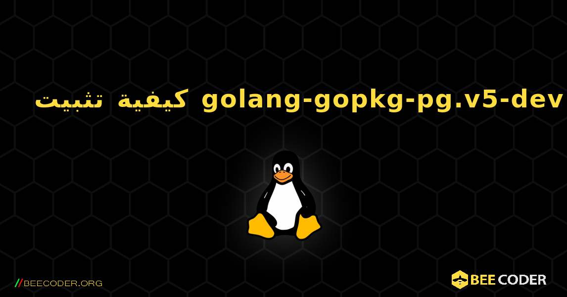 كيفية تثبيت golang-gopkg-pg.v5-dev . Linux