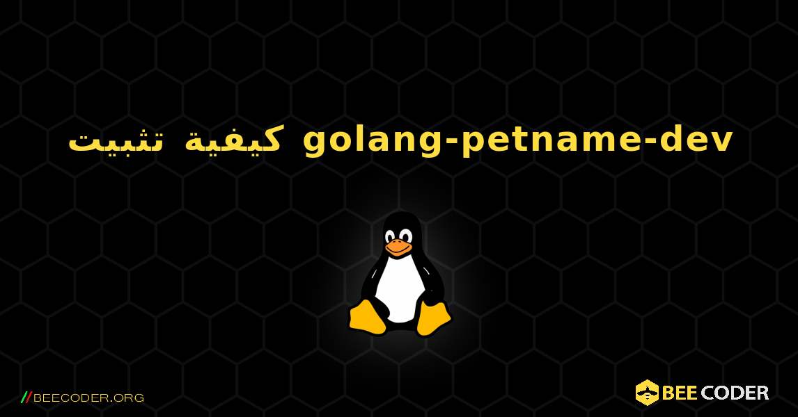 كيفية تثبيت golang-petname-dev . Linux