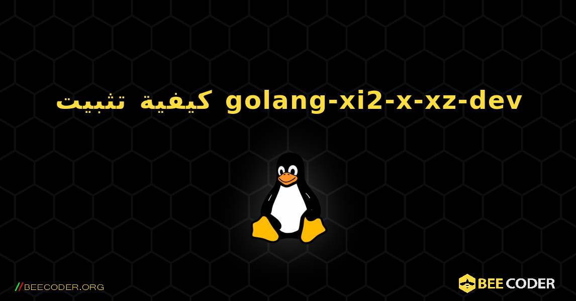كيفية تثبيت golang-xi2-x-xz-dev . Linux