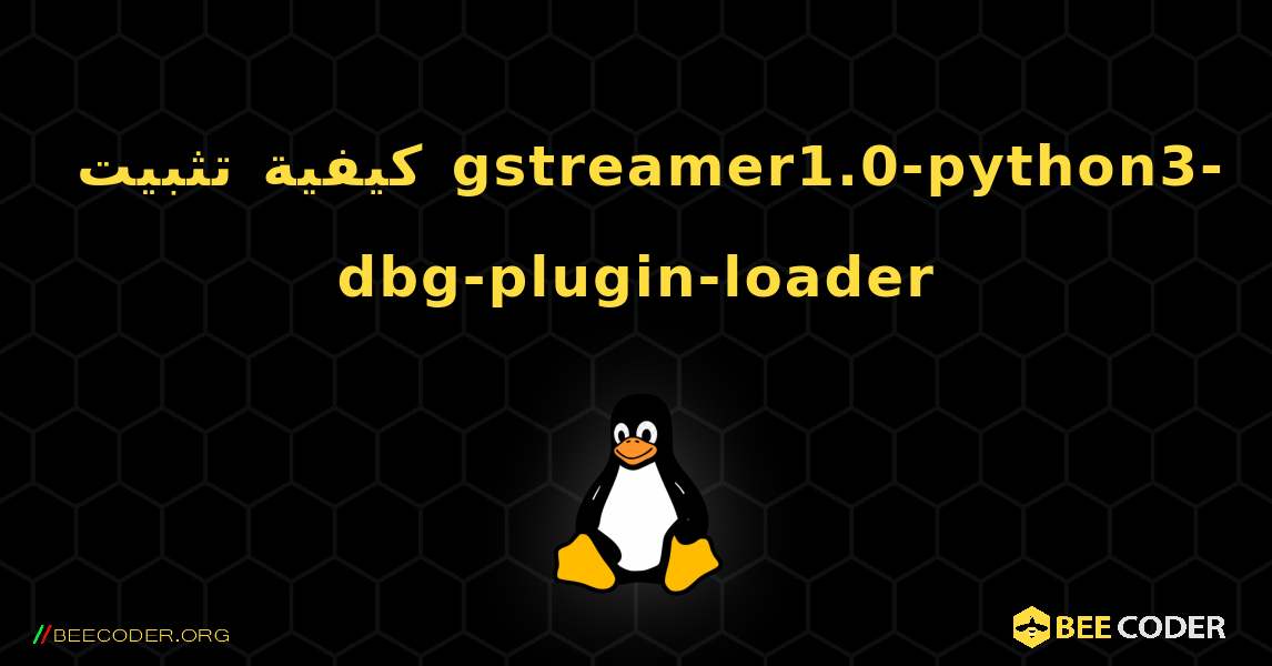 كيفية تثبيت gstreamer1.0-python3-dbg-plugin-loader . Linux