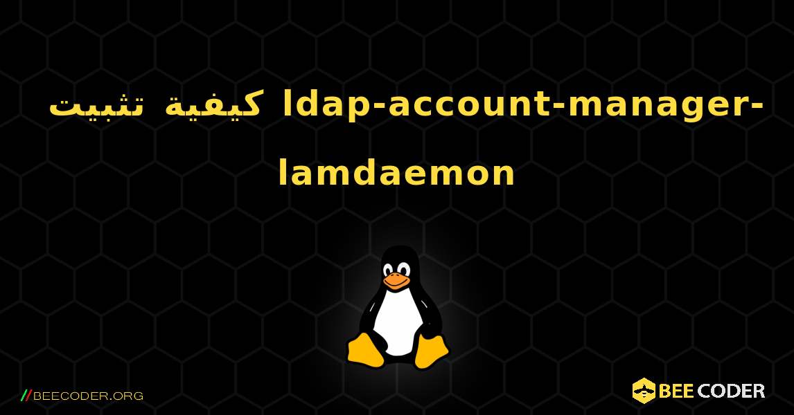 كيفية تثبيت ldap-account-manager-lamdaemon . Linux