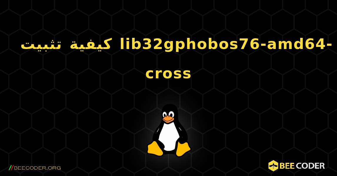 كيفية تثبيت lib32gphobos76-amd64-cross . Linux