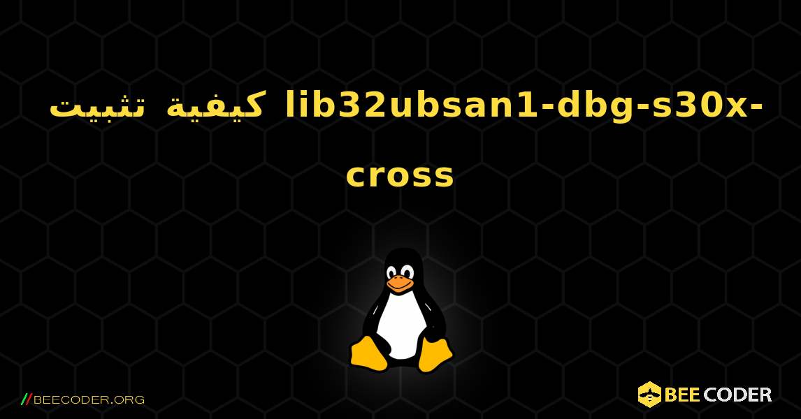 كيفية تثبيت lib32ubsan1-dbg-s30x-cross . Linux