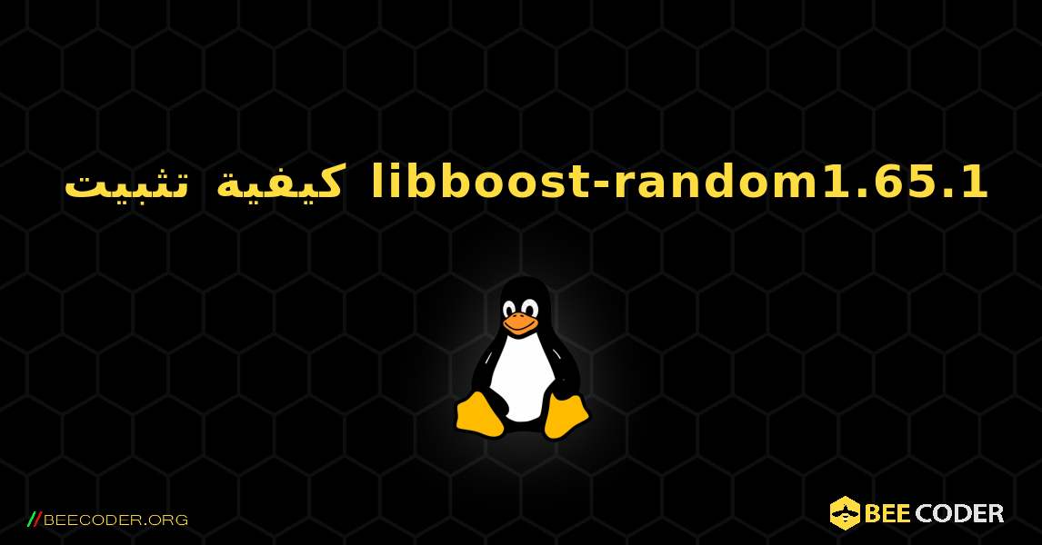 كيفية تثبيت libboost-random1.65.1 . Linux