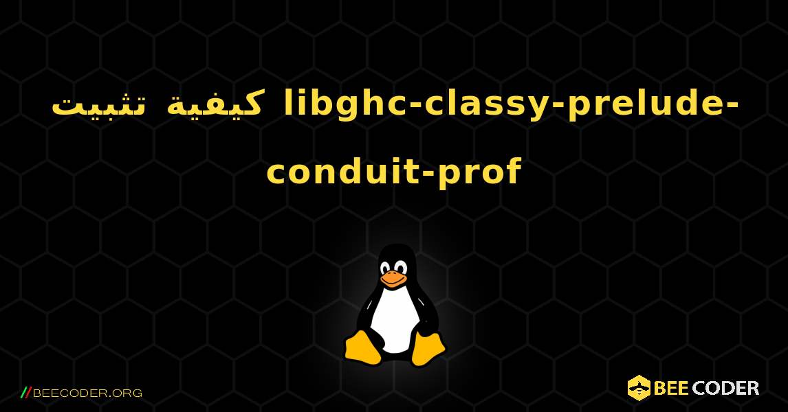 كيفية تثبيت libghc-classy-prelude-conduit-prof . Linux