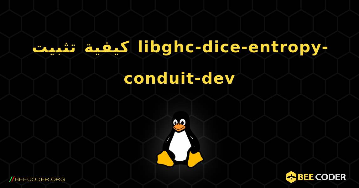 كيفية تثبيت libghc-dice-entropy-conduit-dev . Linux
