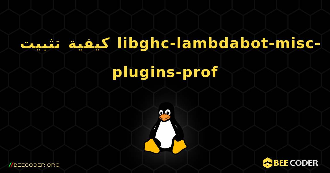 كيفية تثبيت libghc-lambdabot-misc-plugins-prof . Linux
