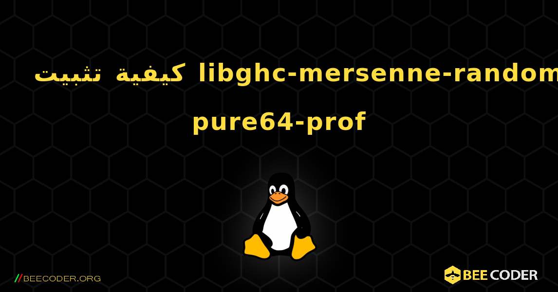 كيفية تثبيت libghc-mersenne-random-pure64-prof . Linux