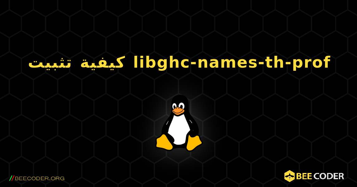 كيفية تثبيت libghc-names-th-prof . Linux