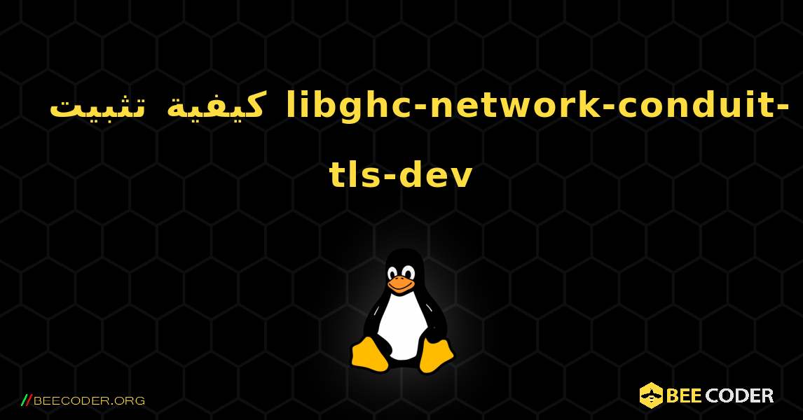 كيفية تثبيت libghc-network-conduit-tls-dev . Linux