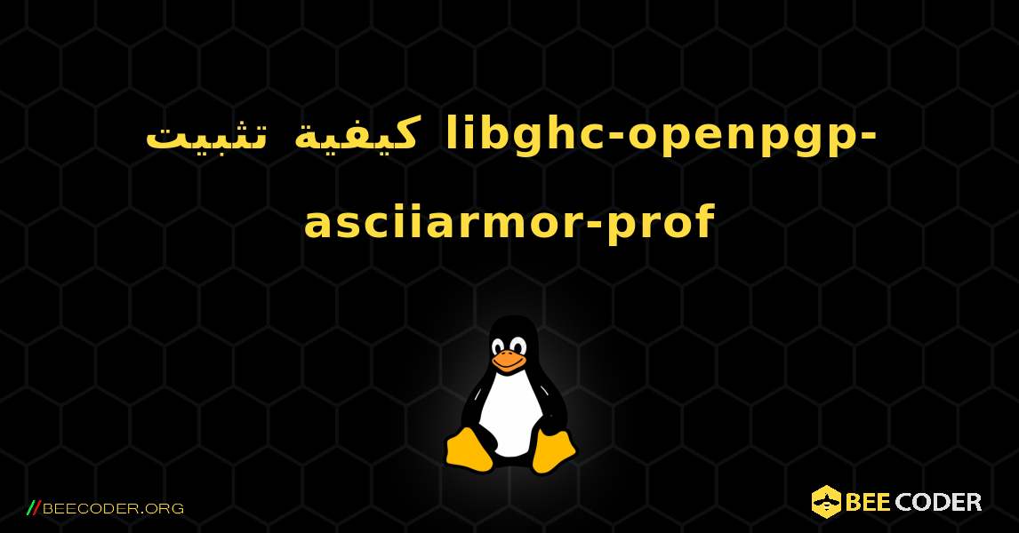 كيفية تثبيت libghc-openpgp-asciiarmor-prof . Linux