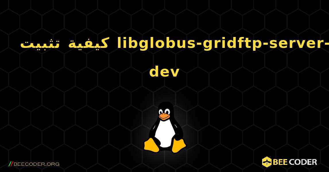 كيفية تثبيت libglobus-gridftp-server-dev . Linux