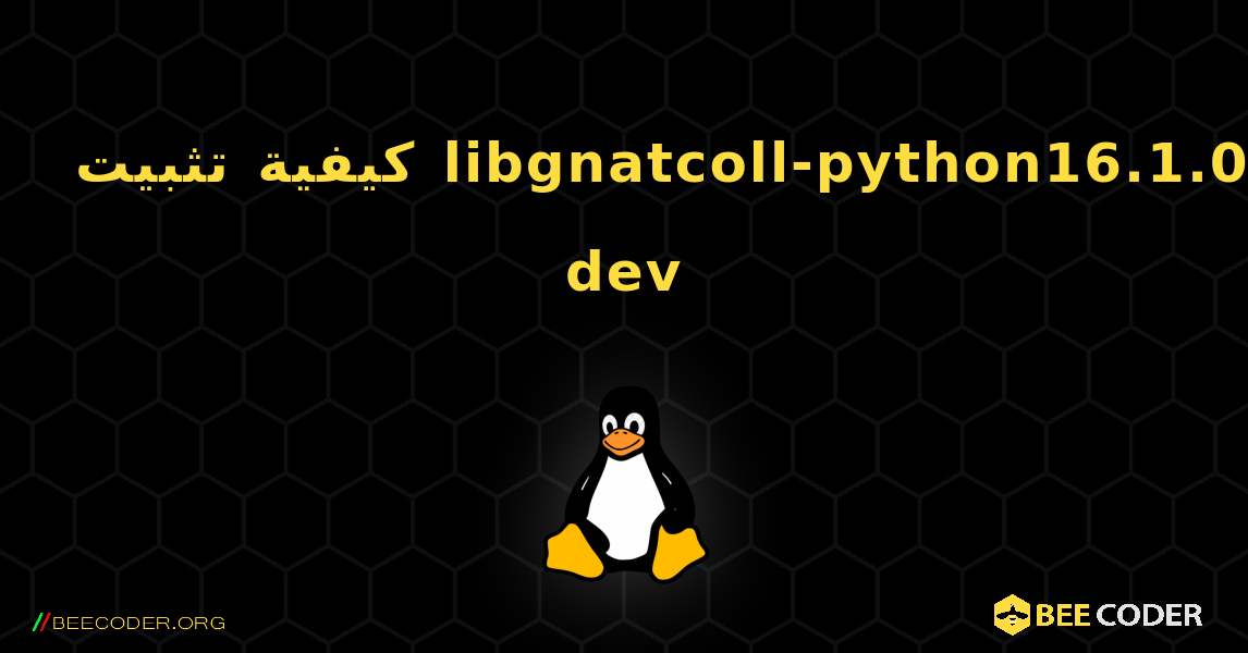 كيفية تثبيت libgnatcoll-python16.1.0-dev . Linux