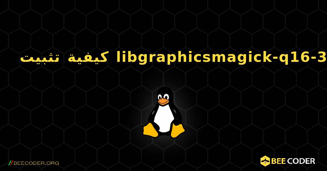 كيفية تثبيت libgraphicsmagick-q16-3 . Linux