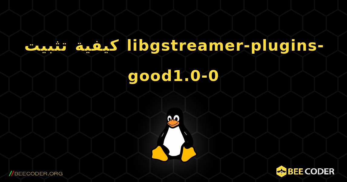 كيفية تثبيت libgstreamer-plugins-good1.0-0 . Linux