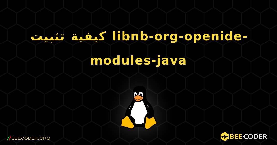 كيفية تثبيت libnb-org-openide-modules-java . Linux