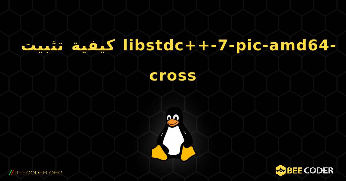 كيفية تثبيت libstdc++-7-pic-amd64-cross . Linux