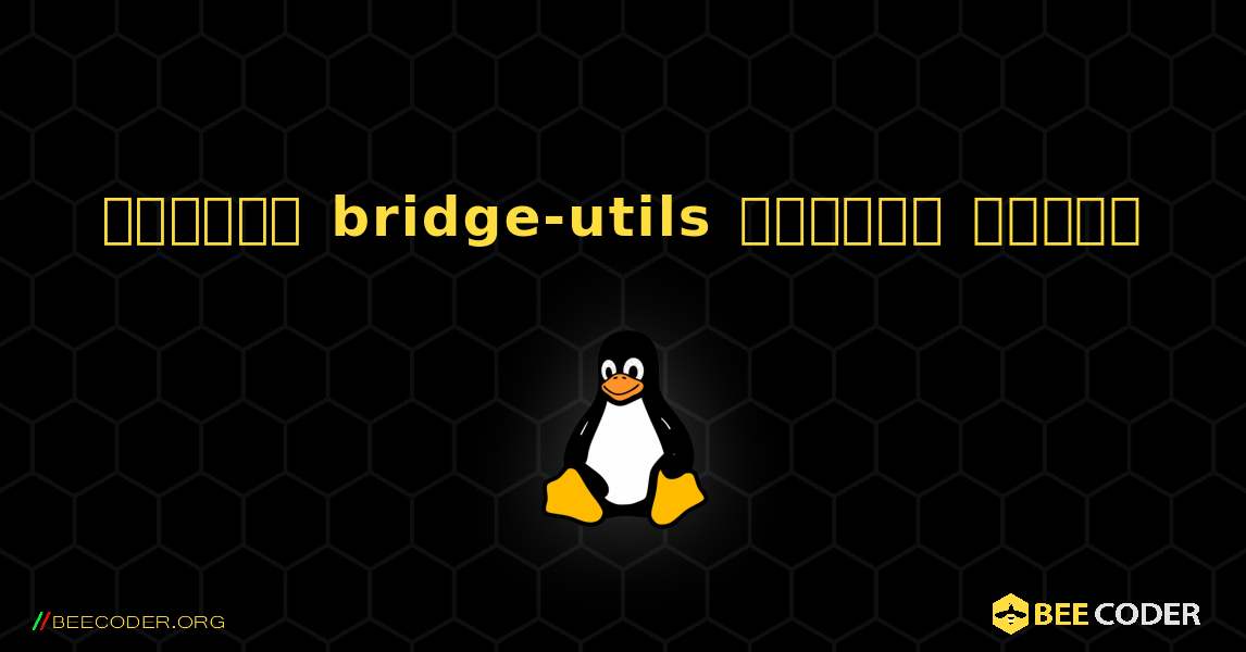 কিভাবে bridge-utils  ইনস্টল করবেন. Linux