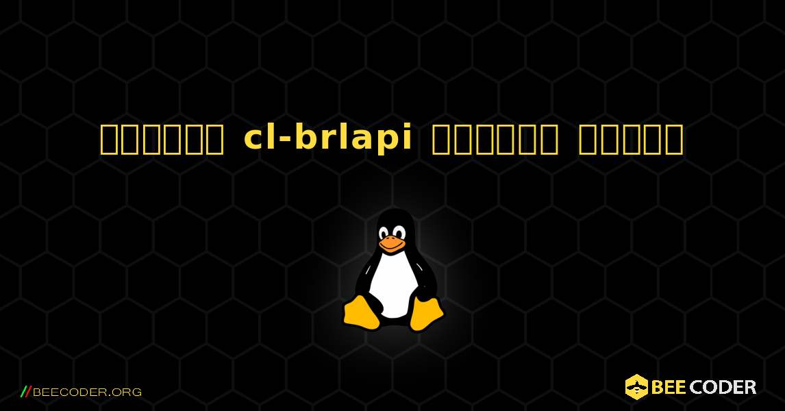 কিভাবে cl-brlapi  ইনস্টল করবেন. Linux