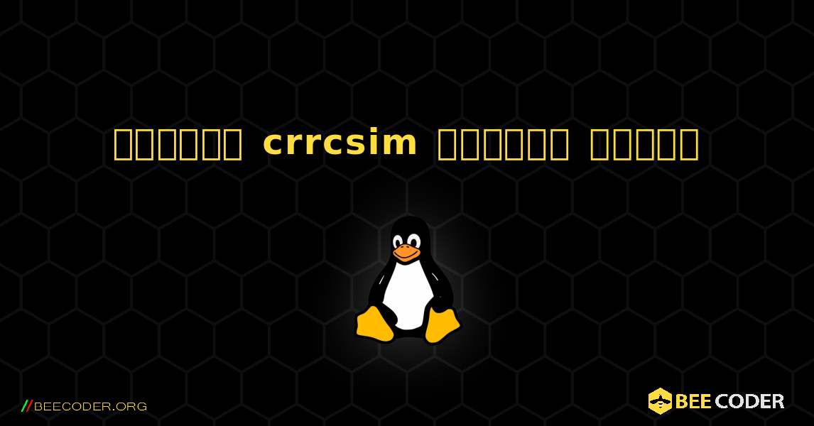 কিভাবে crrcsim  ইনস্টল করবেন. Linux