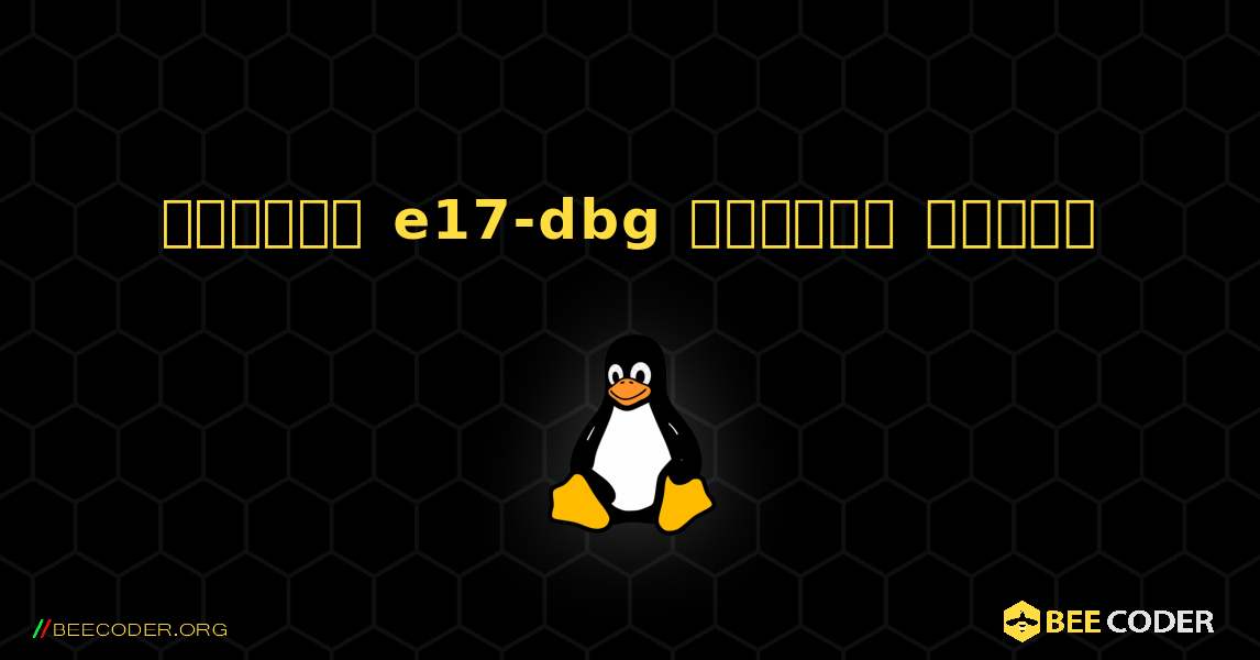 কিভাবে e17-dbg  ইনস্টল করবেন. Linux