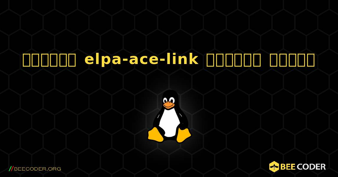 কিভাবে elpa-ace-link  ইনস্টল করবেন. Linux