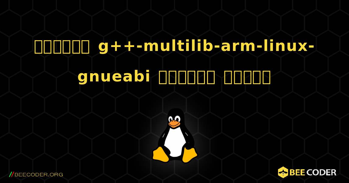 কিভাবে g++-multilib-arm-linux-gnueabi  ইনস্টল করবেন. Linux