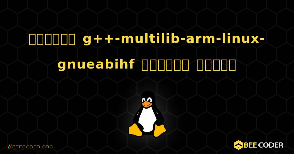 কিভাবে g++-multilib-arm-linux-gnueabihf  ইনস্টল করবেন. Linux