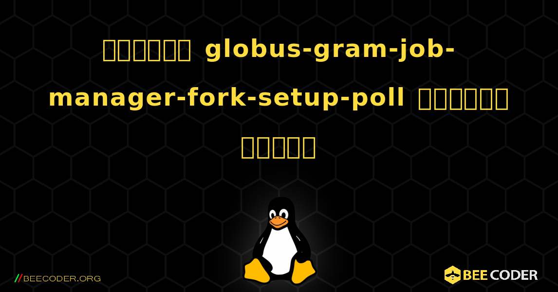 কিভাবে globus-gram-job-manager-fork-setup-poll  ইনস্টল করবেন. Linux