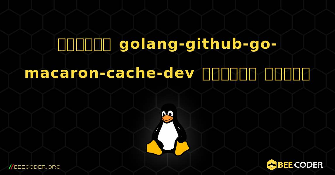 কিভাবে golang-github-go-macaron-cache-dev  ইনস্টল করবেন. Linux