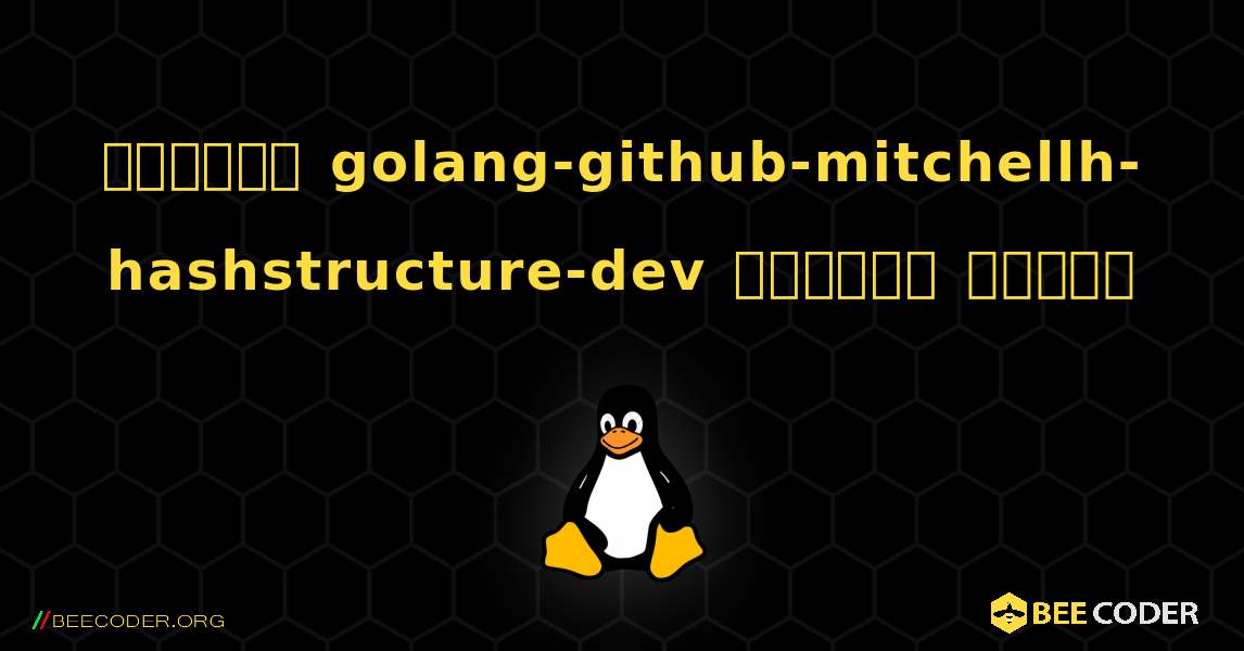 কিভাবে golang-github-mitchellh-hashstructure-dev  ইনস্টল করবেন. Linux