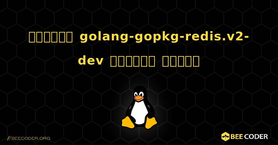 কিভাবে golang-gopkg-redis.v2-dev  ইনস্টল করবেন. Linux