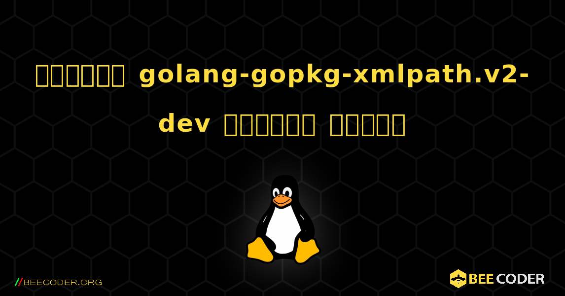 কিভাবে golang-gopkg-xmlpath.v2-dev  ইনস্টল করবেন. Linux