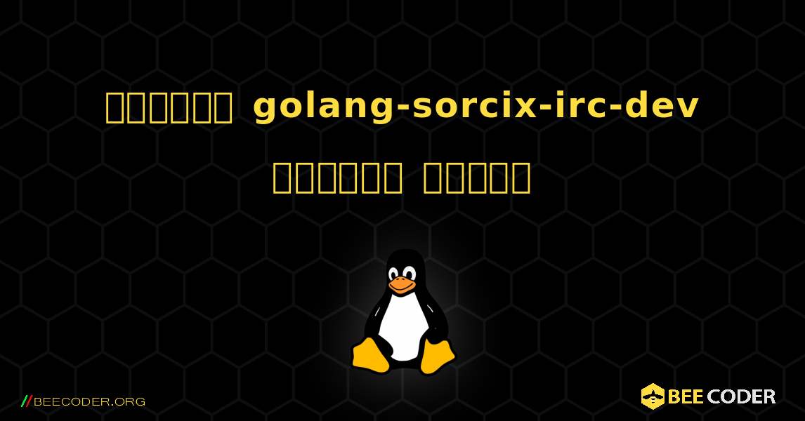 কিভাবে golang-sorcix-irc-dev  ইনস্টল করবেন. Linux