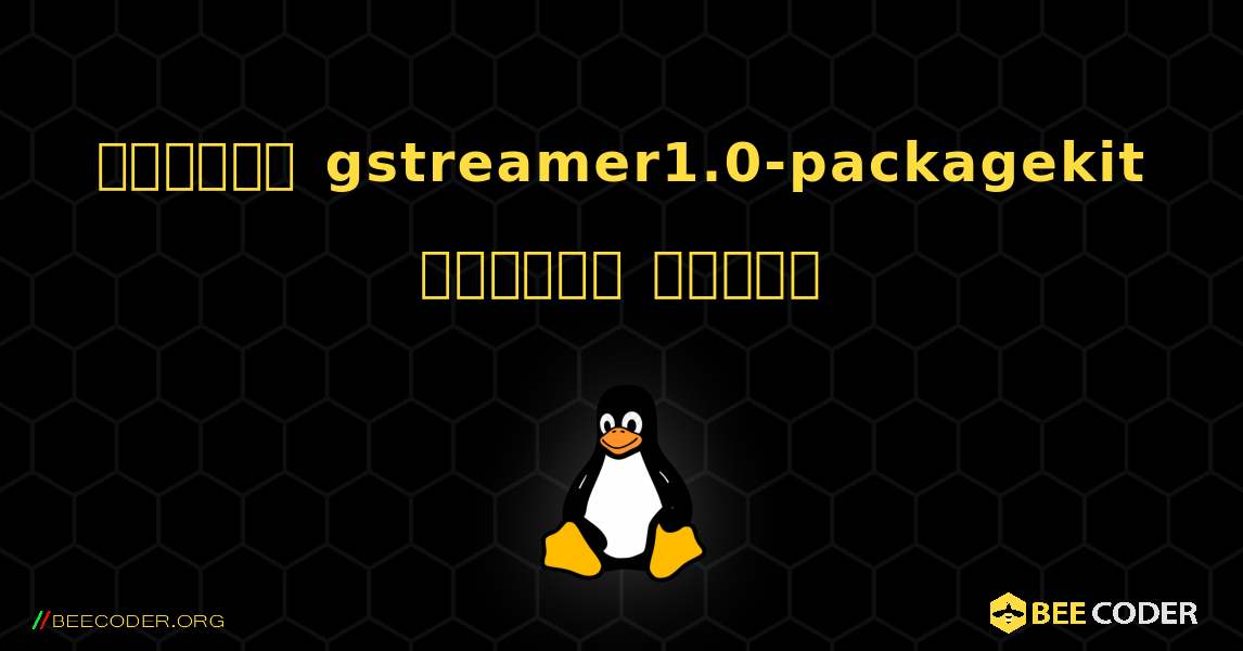 কিভাবে gstreamer1.0-packagekit  ইনস্টল করবেন. Linux